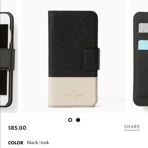 iPhone 7 Plus Kate spade leather folio case